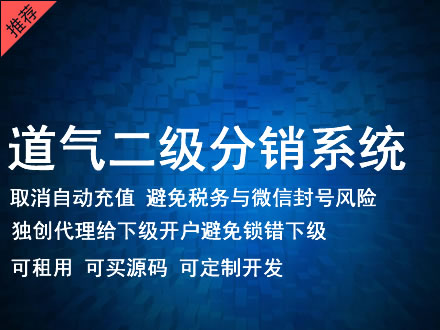 乐山市道气二级分销系统 分销系统租用 微商分销系统 直销系统